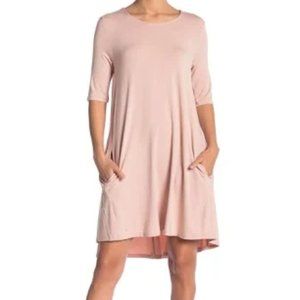 NWT,  Philosophy Appearal | Mauve | Scoop Neck | Knit Swing Summer Dress | Soft